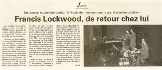 Francis Lockwood  Calais